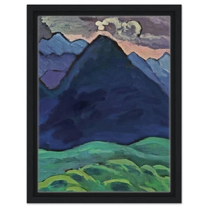 Gabriele Munter  BLAUER KEGELBERG 1930 Framed Canvas