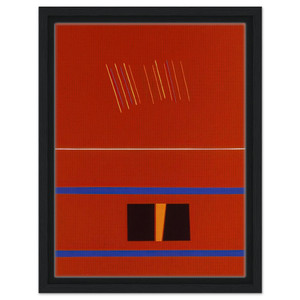 Ronnie Landfield  Red Painting For Romania  1990 Framed Canvas