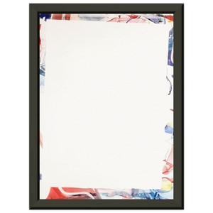 Sam Francis  Untitled  SFM6603  Premium Metal Framed Art Print / Poster