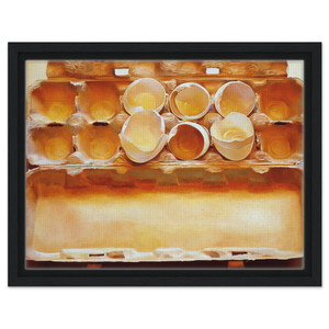 Mary Pratt  Eggs in an Egg Crate  1975 Framed Canvas