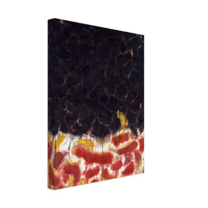 Sam Francis  Red and Black Canvas