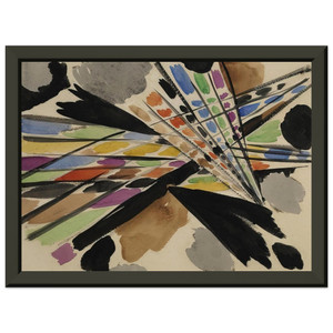 Ernst Wilhelm Nay  Diagonale  1954 Premium Metal Framed Art Print / Poster