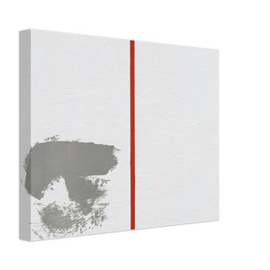 Blinky Palermo  OHNE TITEL MIT ROTEM STRICH 1970 Canvas