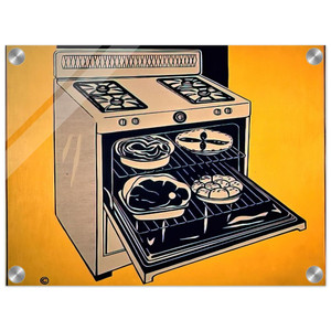 Roy Lichtenstein  KITCHEN RANGE 1962 Acrylic Print