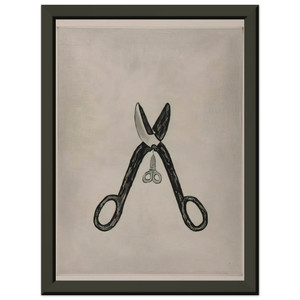 Louise Bourgeois  SCISSORS 1994 Premium Metal Framed Art Print / Poster