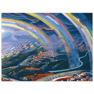 Gerardo Dottori  The Miracle of Light While Flying  1931 Aluminum Print