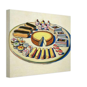 Wayne Thiebaud  French Pastries  1963 Canvas