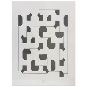 Bruno Munari  Curva di Peano  1975 Aluminum Print