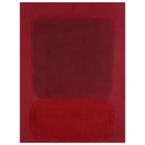 Mark Rothko  Red and Brown  1957 Wood Print