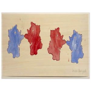 Louise Bourgeois  ON THE OCCASION OF SERPENTINE GALLERY MAP MARATHON Wood Print