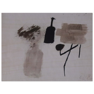 Julius Bissier  8758 Wood Print