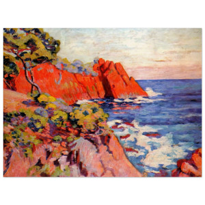 Armand Guillaumin  Rochers sur la Cote a Agay  1907 Wood Print