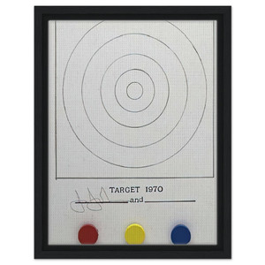 Jasper Johns  TARGET ULAE 89 Framed Canvas