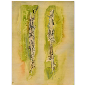 Wols  Untitled  1940 N3 Wood Print