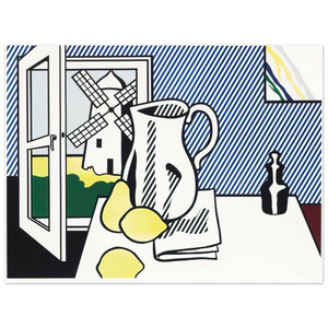 Roy Lichtenstein  STILL LIFE WITH WINDMILL 1974 Aluminum Print