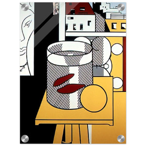 Roy Lichtenstein  STILL LIFE WITH GOLDFISH 1974 Acrylic Print
