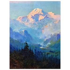 Sydney Laurence  Mount McKinley Sunset  Romanticism Aluminum Print