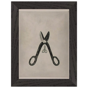 Louise Bourgeois  SCISSORS 1994 Premium Wooden Framed Art Print / Poster