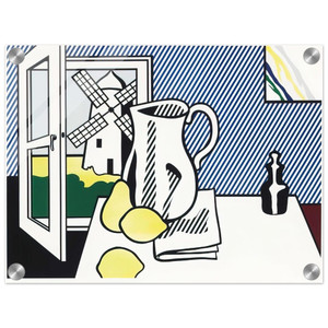 Roy Lichtenstein  STILL LIFE WITH WINDMILL 1974 Acrylic Print