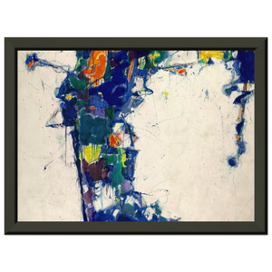 Sam Francis  Middle Blue Premium Metal Framed Art Print / Poster