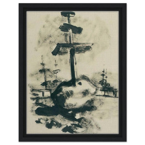 Julius Bissier  Come un monumento asiatico  1936 Framed Canvas