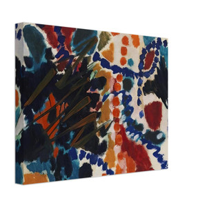 Ernst Wilhelm Nay  Von Goldfarben und Blau  1953 Canvas