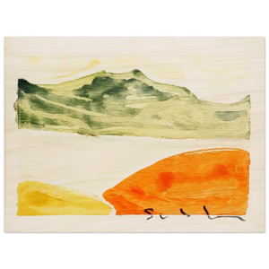 Mario Schifano  Pomeriggio anemico  1982 Wood Print