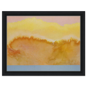 Ronnie Landfield  Turquoise Prairie  1979 Framed Canvas