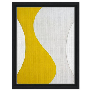 Leon Polk Smith  Yellow White Sun  1959 Framed Canvas