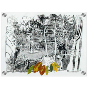 Brett Whiteley  The Garden in Sanur  Bali  1980 Acrylic Print