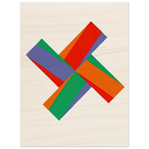 Max Bill  Aus Portfolio Kinderstern  1989 Wood Print