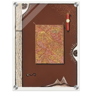 Jasper Johns  FACE WITH WATCH 1996 Acrylic Print