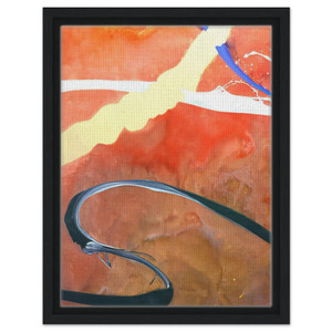 Ronnie Landfield  Serpentine  1969 Framed Canvas