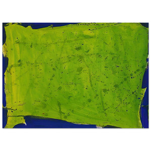 Sam Francis  Untitled  BlueGreen  Fine Art Poster / Art Print