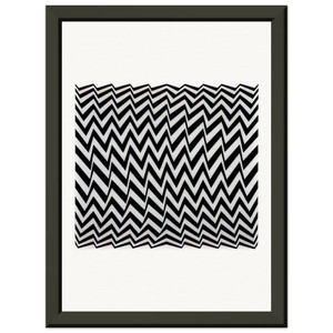 Bridget Riley  FRAGMENT 3 1965 Premium Metal Framed Art Print / Poster
