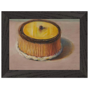 Wayne Thiebaud  Lemon Cake  1997 Premium Wooden Framed Art Print / Poster