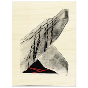 Toko Shinoda  Snow  1982 Wood Print