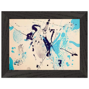 Sam Francis  Blue Violet Premium Wooden Framed Art Print / Poster