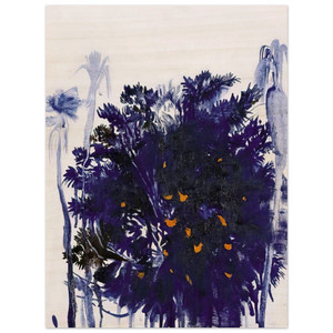 Brett Whiteley  Moreton Bay Fig and Palm Trees  figurative Wood Print