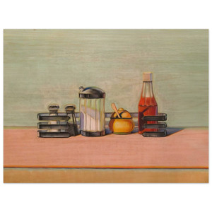 Wayne Thiebaud  Caged Condiments  2000 Wood Print