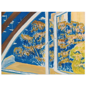 Brett Whiteley  The Window Lavender Bay  1980 Wood Print