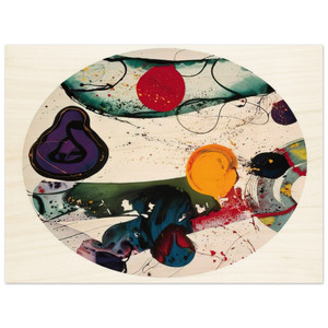Sam Francis  Lollipop  SF88250  Wood Print
