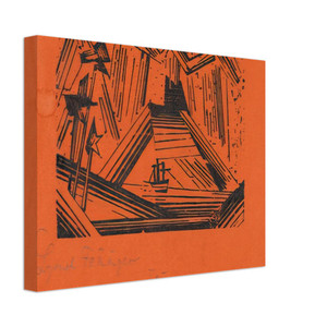 Lyonel Feininger  VOLCANO VULKAN 1919 Canvas