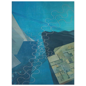 Benedetta Cappa: Tele/Telegraphic Synthesis, 1933-34, Palermo Wood Print