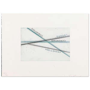 Edward Ruscha SUNSET FROM LOS FRANCISCO SAN ANGELES PORTFOLIO Poster