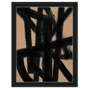 Pierre Soulages  Brou de noix 65 x 50 cm 1948  1948 Framed Canvas