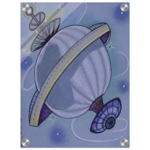 Maruja Mallo  Viajeros Del Eter  1988 Acrylic Print