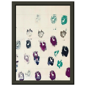 Alighiero Boetti UNTITLED STAMBECCHI 1981 Metal Framed Poster