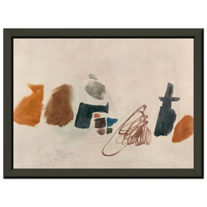 Julius Bissier  3956 II  1956 Premium Metal Framed Art Print / Poster