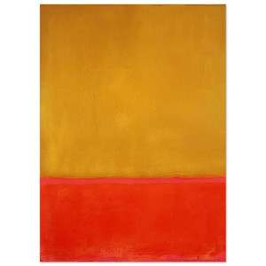 Mark Rothko  Ochre and Red on Red  1954 Fine Art Poster / Art Print